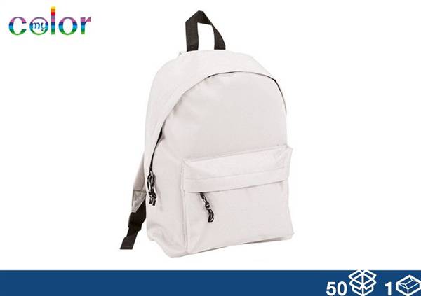 EOL ZAINO TESSUTO BIANCO 38X28X12 