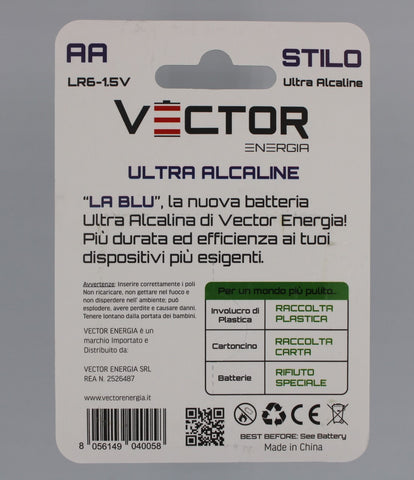 Vector Pila Super Alcalina Stilo 4pz