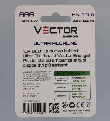 Vector Pila Super Alcalina Ministilo 4pz