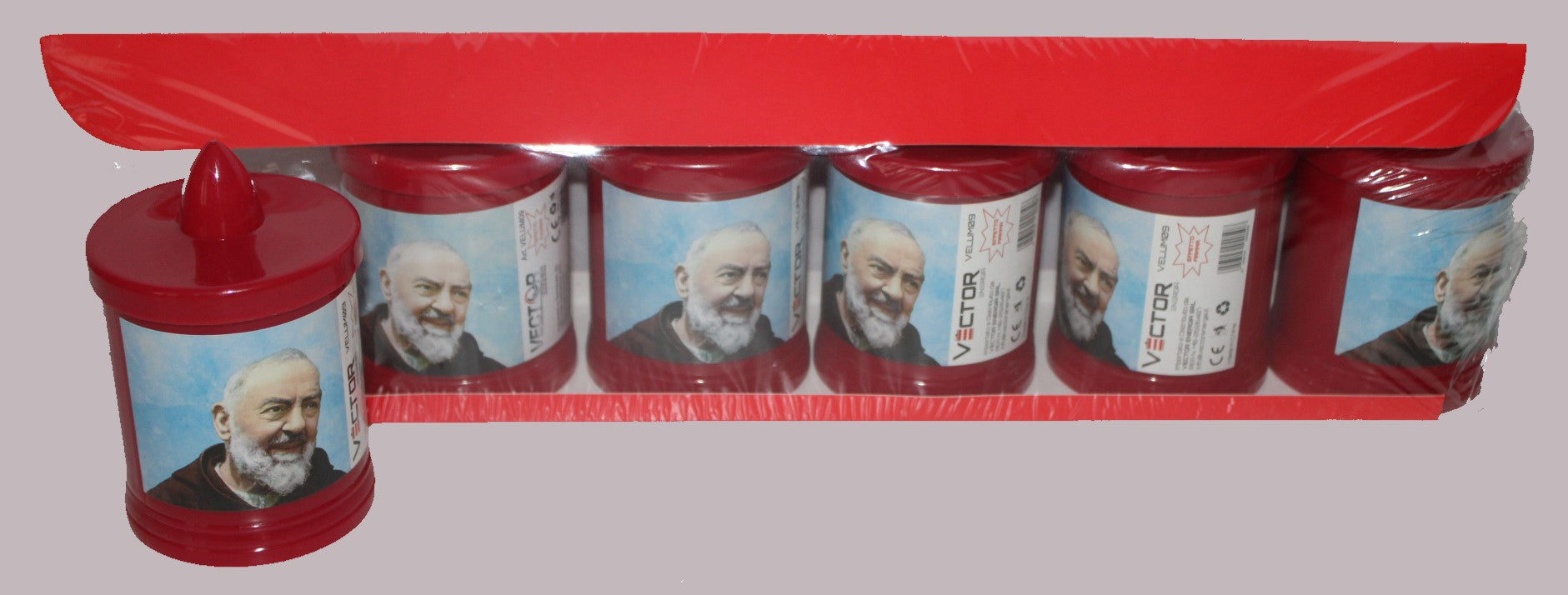 VECTOR LUMINO VOTIVO LED A BATTERIE H.11