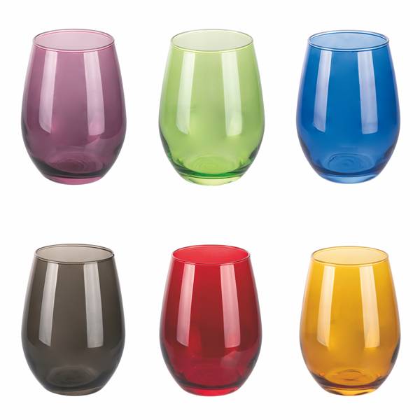 GALIELO BICCHIERE 6PZ LUCE 550ML 6 COL.G