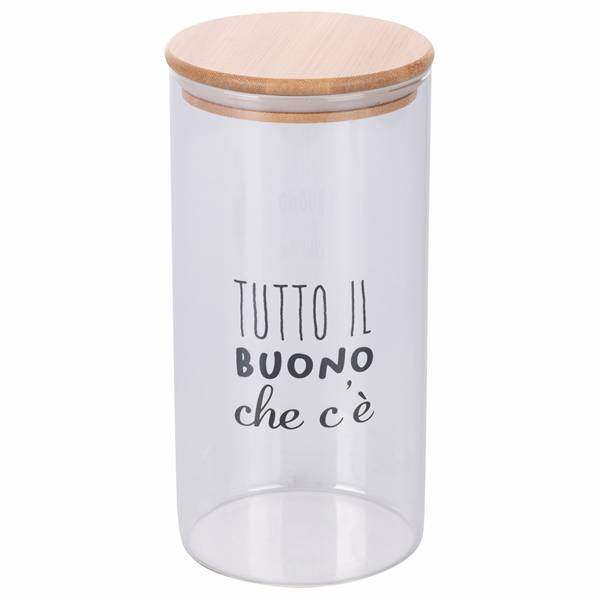 GALILEO BARATTOLO 1,5LT MOTIVITY 3ASS. BOROSILICATO E BAMBU