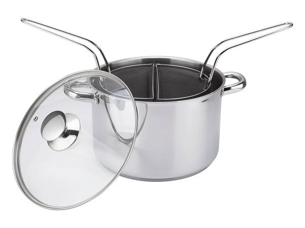 BORELLA BOLLIPASTA DUNA CM.24 25614 INOX CON 2 CESTELLI