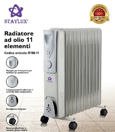 STAYLUX TERMOSIFONE 11 ELEMENTI 2.500W
