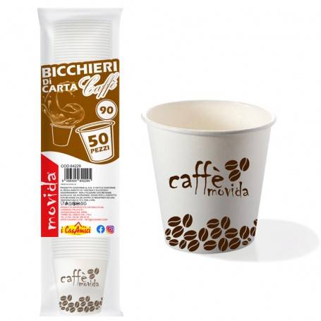 MOVIDA BICCHIERE BIO 90ML CAFFE 50PZ 
