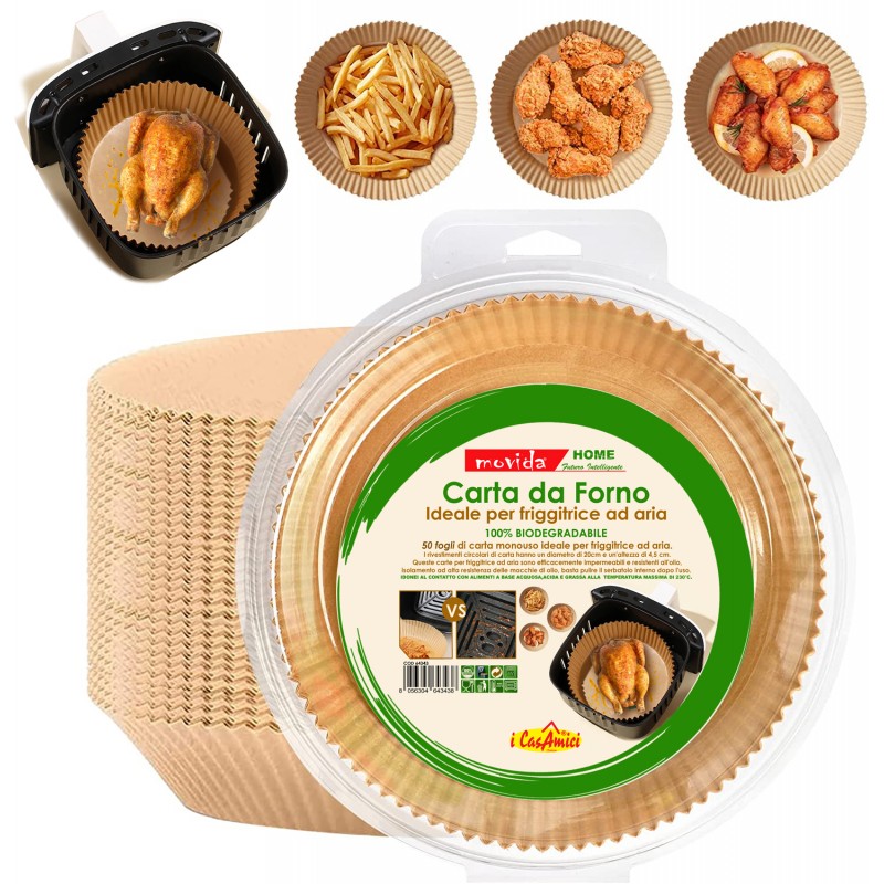 MOVIDA CARTA FORNO 50PZ D.20 H4,5