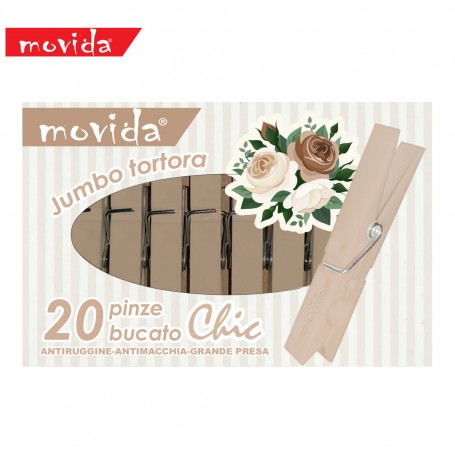 MOVIDA MOLLETTE BUCATO 20PZ TORTORA