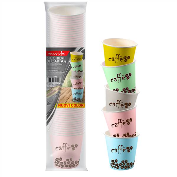 MOVIDA BICCHIERE BIO 75ML MIX 50PZ 