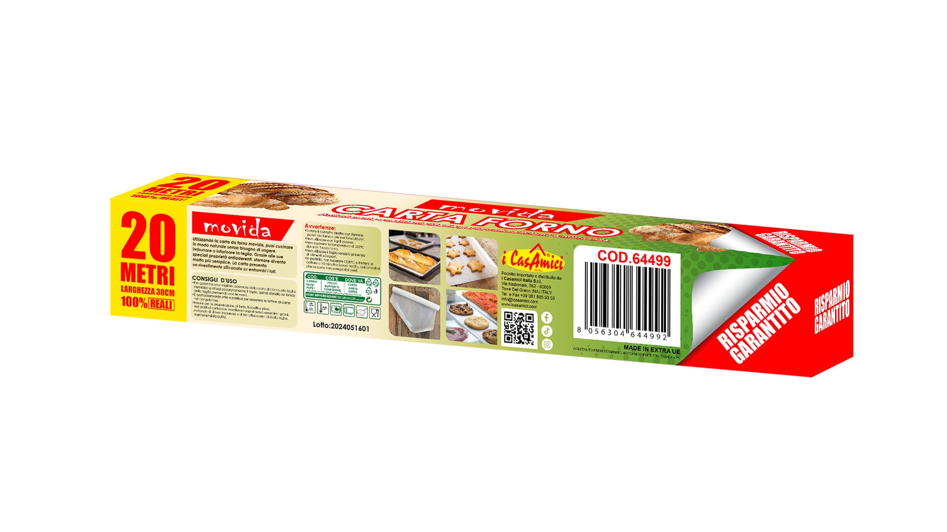 MOVIDA CARTA FORNO 20MT