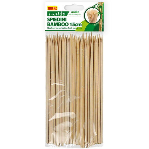 MOVIDA SPIEDINI BAMBOO 3MM 15CM 100PZ