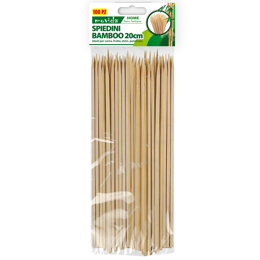 MOVIDA SPIEDINI BAMBOO 3MM 20CM 100PZ