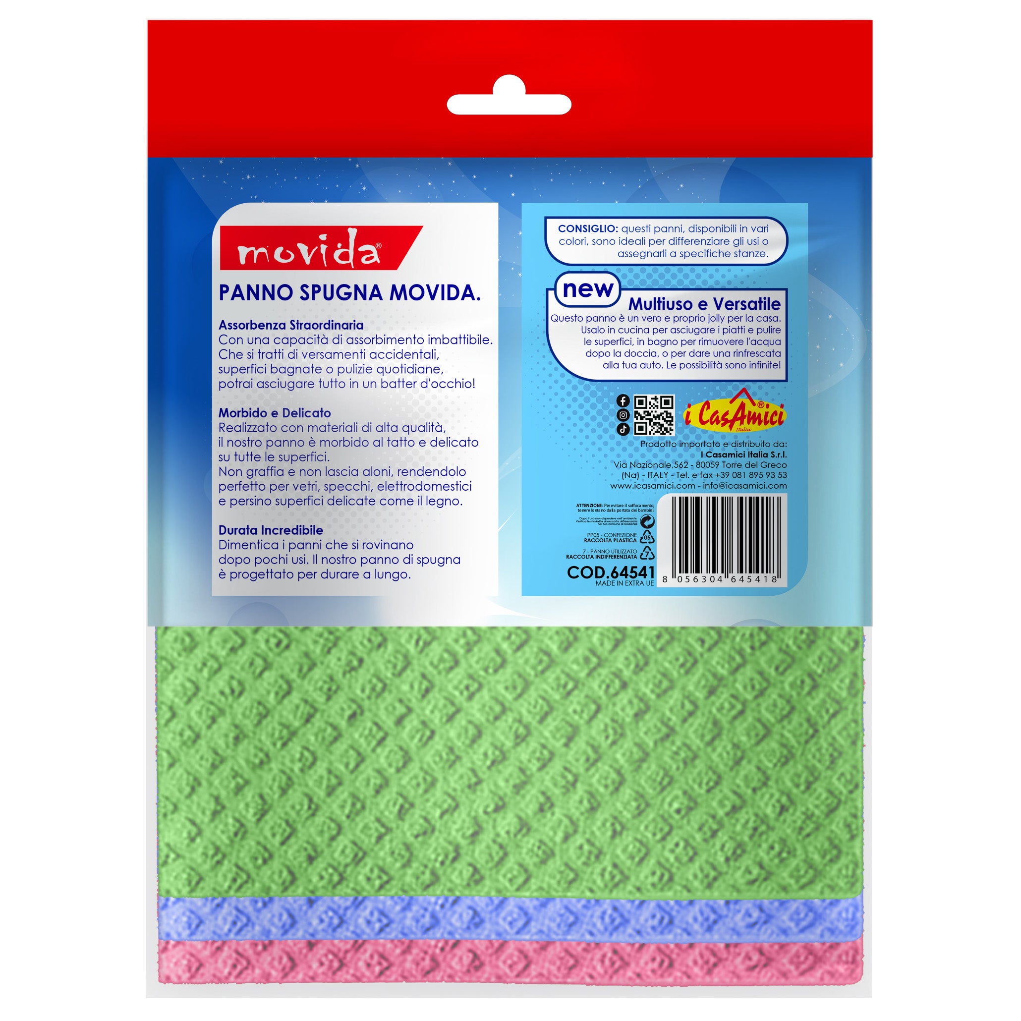 MOVIDA PANNO SET 3PZ SPUGNA 18X20