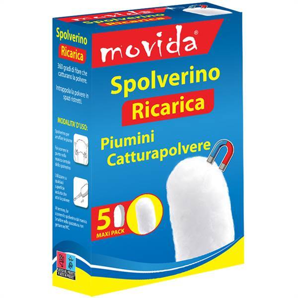 MOVIDA PIUMINO RICAMBIO 5PZ CATTURAPOLV. 