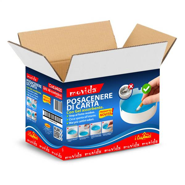 MOVIDA POSACENERE CARTA CM.9,5 20PZ ANTIODORE