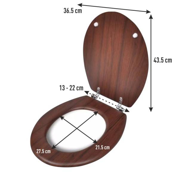 PRATIKO COPRIWATER MDF COLOR LEGNO SCURO 