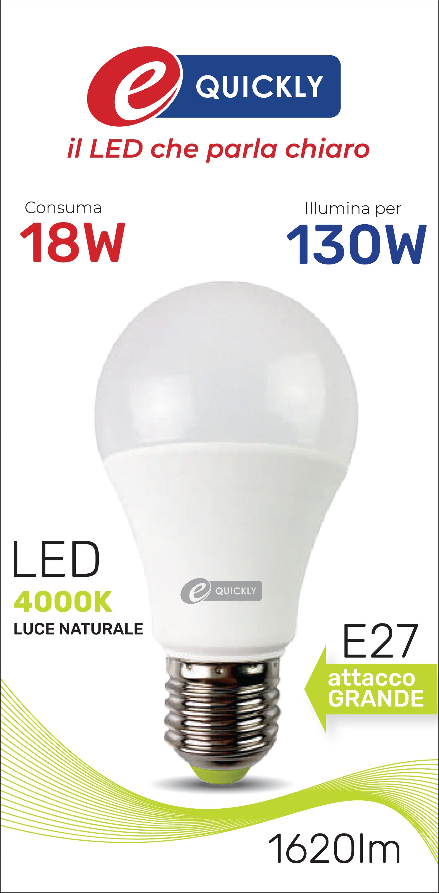 HD GOCCIA LED A60 E27 18W 4000K ART.Q-1075