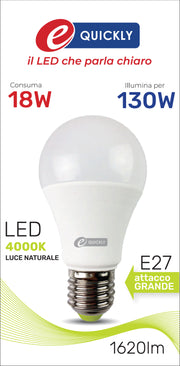 HD GOCCIA LED A60 E27 18W 4000K ART.Q-1075