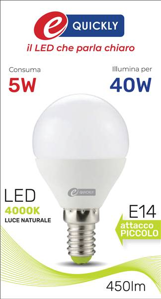 HD SFERA LED P45 E14 5W 4000K ART.Q-1014