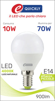 HD SFERA LED P45 E14 10W 4000K ART.Q-1066