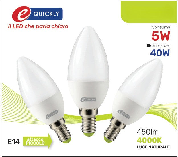 HD CANDELA LED C37 E14 5W 4000K ART.Q3-1023