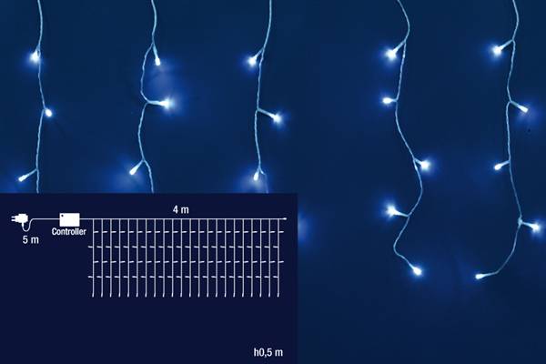 TENDA 110LED 8 FUNZIONI BIANCA 