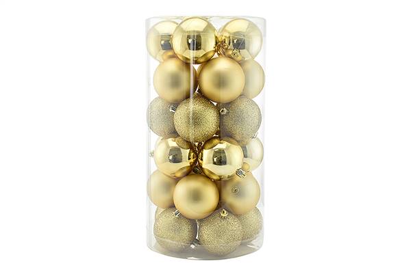 PARTENOPE BOX 30 SFERE 7CM ORO 
