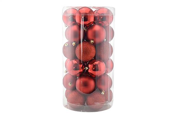 PARTENOPE BOX 30 SFERE 7CM ROSSO 