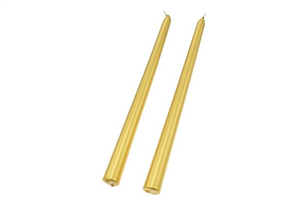 PARTENOPE SET 2 CANDELE 30CM ORO 