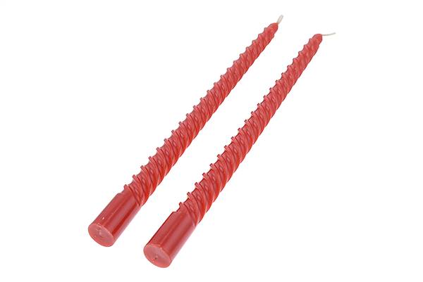 PARTENOPE SET 2 CANDELE TORCIGLIONE ROSS 