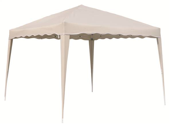 GFC GAZEBO FOLDY 3X3MT BEIGE JU-015 3X3X2,6OH. TUBO 25X25 MM.