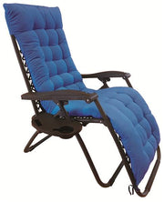 GFC POLTRONA RELAX IMBOTTITA BLU HU-150 CM.90-165X65X113H TUBO DM.25