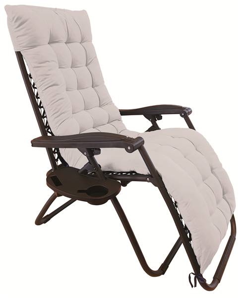 GFC POLTRONA RELAX IMBOTTITA PANNA HU151 CM.90-165X65X113H TUBO DM.25