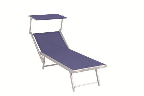 GFC LETTINO MARE POOL BLU HU-050 CM.189X61X40H TUBO 42X42 2 POSIZIONI
