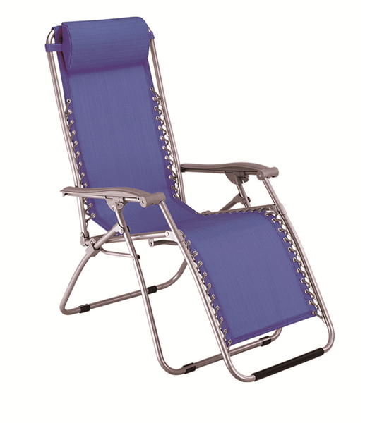 GFC POLTRONA RELAX VIRTUS BLU HU-099W CM.90-165X65X113H TUBO DM.25