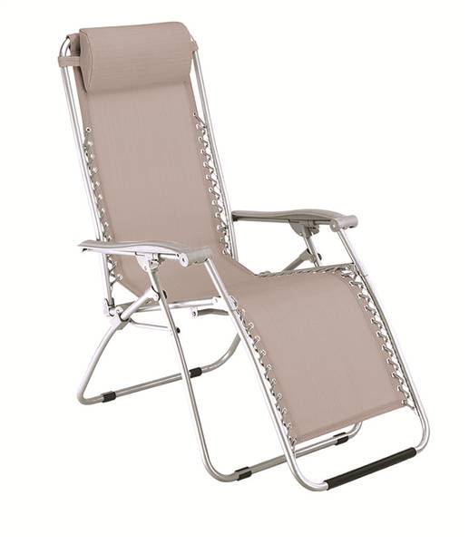 GFC POLTRONA RELAX VIRTUS BEIGE HU-100W CM.90-165X65X113H TUBO DM.25