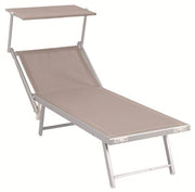 GFC LETTINO MARE POOL PANNA HU-004 CM.189X61X40H TUBO 42X42 2 POSIZIONI