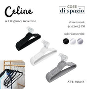CS GRUCCE 12PZ IN VELLUTO CELINE COL.ASS 