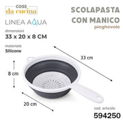 CS SCOLAPASTA 1M LINEA AQUA PIEGHEVOLE 33X20X8CM