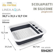 CS SCOLAPIATTI LINEA AQUA IN SILICONE 36,7X31,3X12,7CM