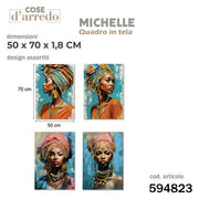 CS QUADRO TELA MICHELLE 50X70 ASS. 