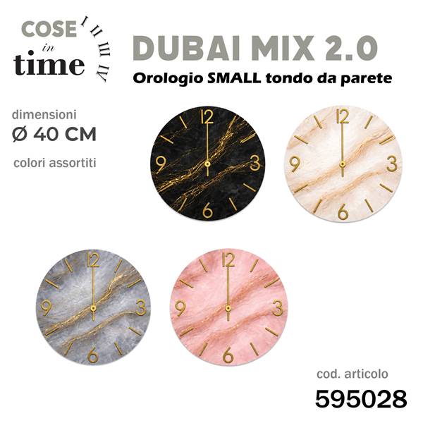 CS OROLOGIO DA PARETE DUBAI 2.0 D.40 
