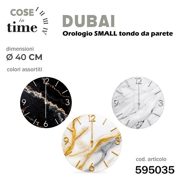 CS OROLOGIO DA PARETE DUBAI SMALL D.40 