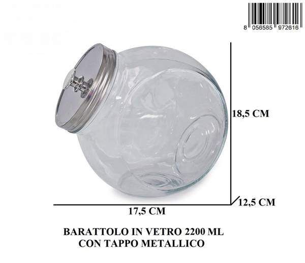 GIARDINI BARATTOLO IN VETRO 2200ML 