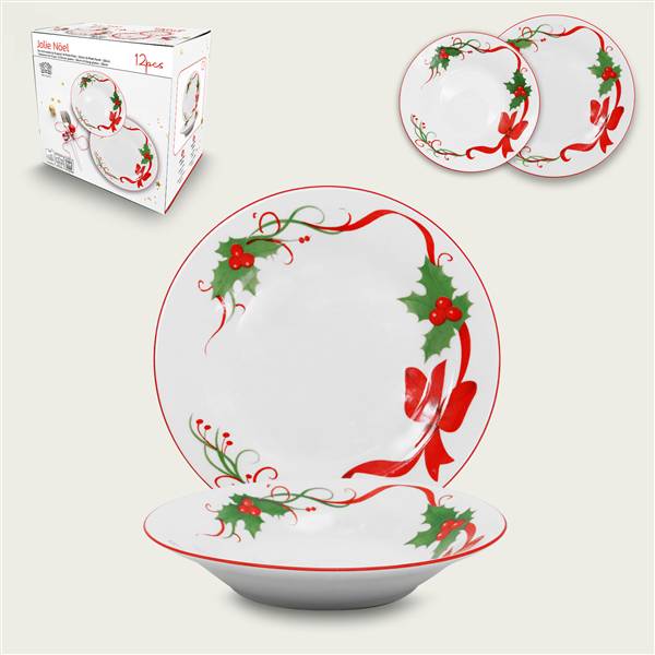 ARCA SERVIZIO PIATTI 12PZ JOLIE NATALE 
