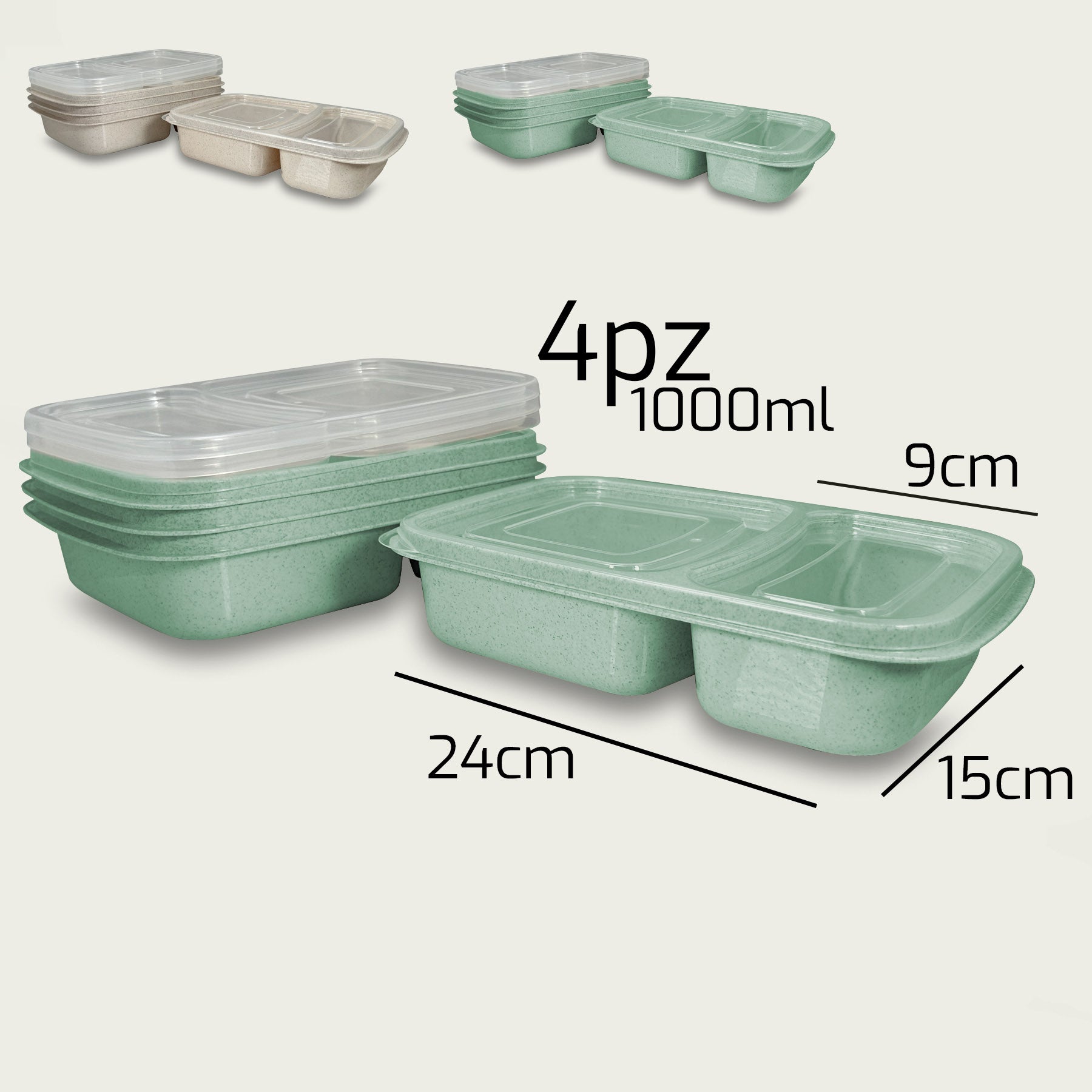 ARCA CONTENITORI 4PZ 2 SCOMPARTI