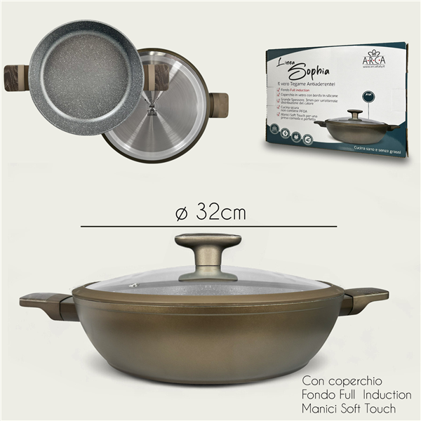 ARCA TEGAME C/COP SOPHIA 32CM