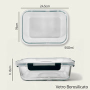 ARCA CONTENITORE VETRO RETT 24X19CM H.7