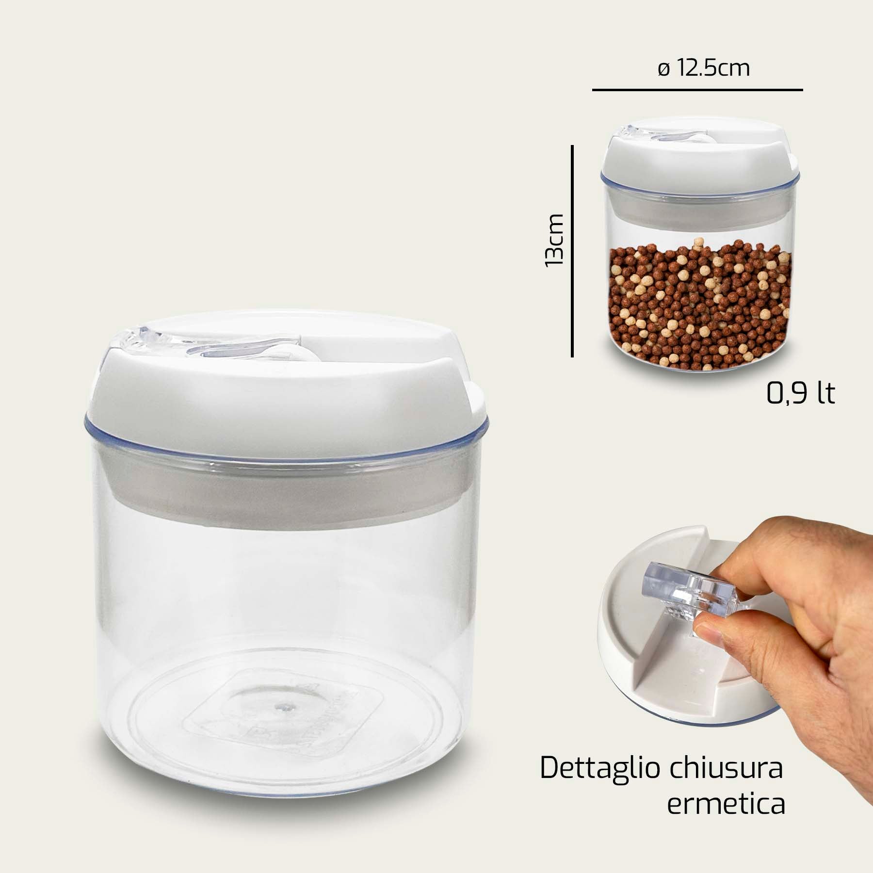 ARCA CONTENITORE ERMETICO 12X12 H.13