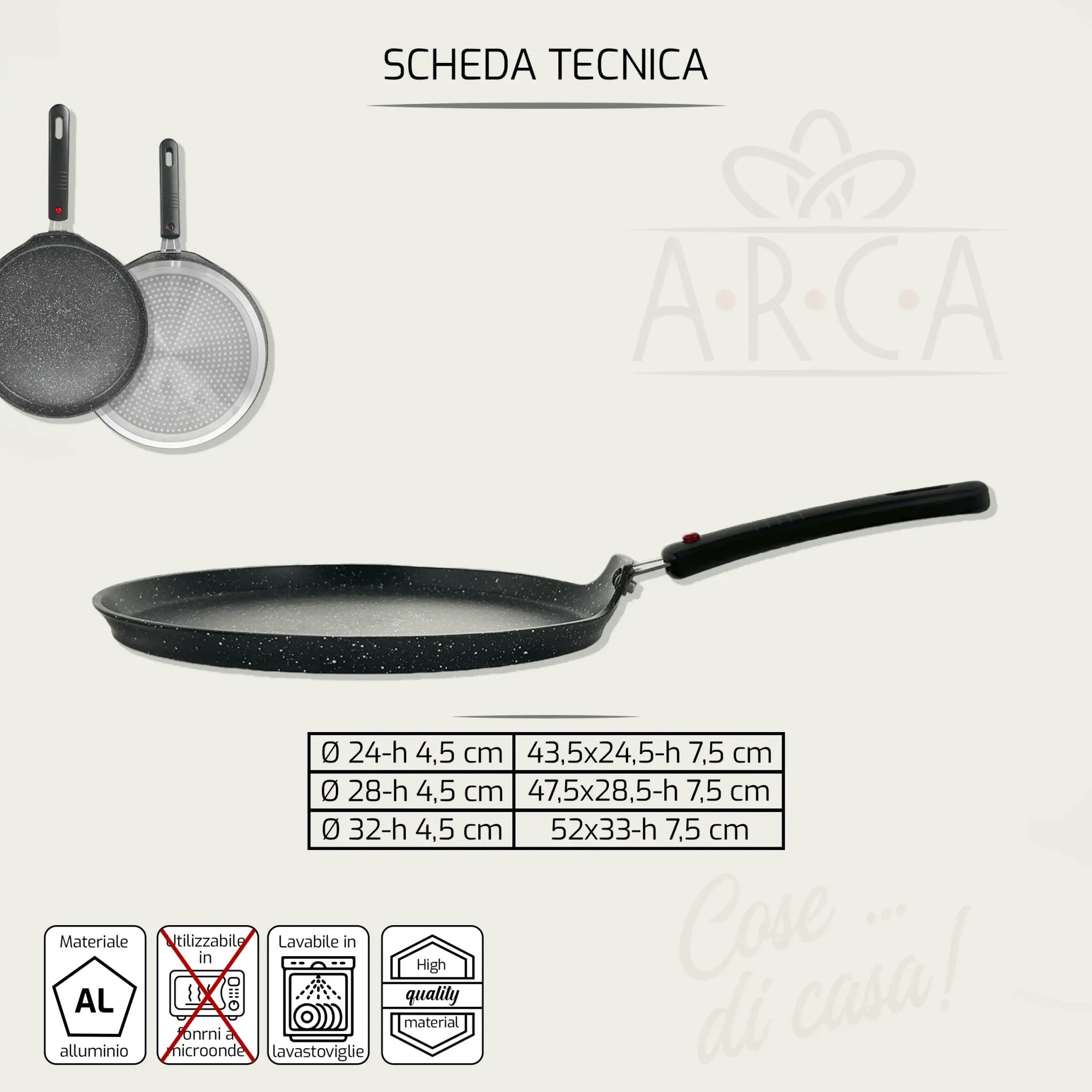 ARCA CREPIERA VULCANIA CM.24