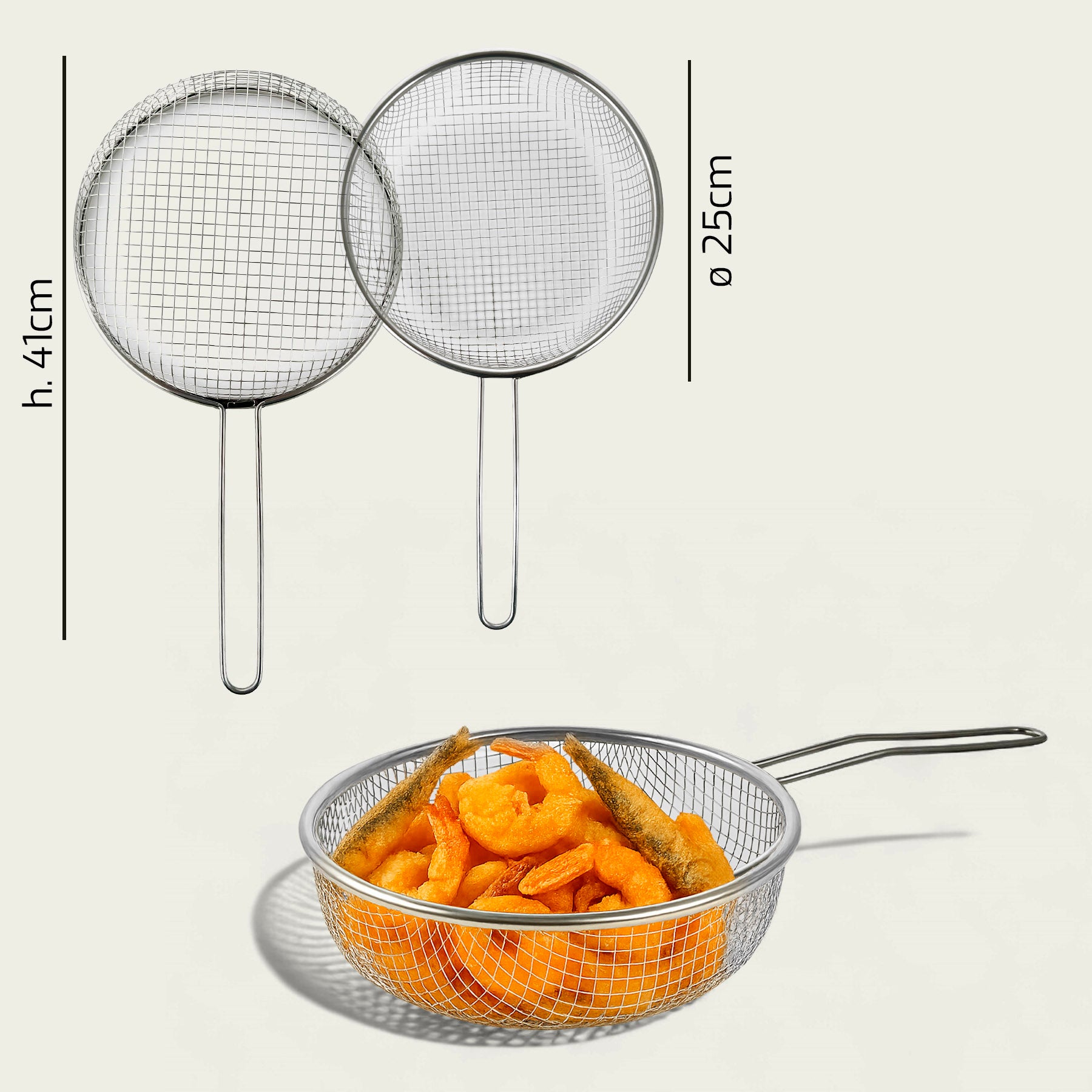 ARCA CESTELLO FRITTURA 25CM H.41CM
